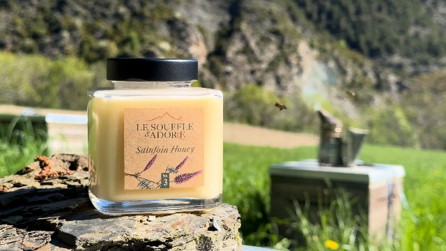 Le Souffle d'Adore Selección, Miel de Esparceta 500g, Miel Blanca
